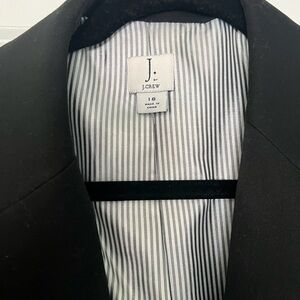 Black j crew blazer size 16